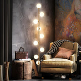 Multi-Light Globe Gold Metal Living Room Floor Lamp Image - 5