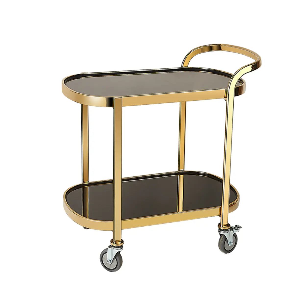 Multi-Tier Portable Metal-Wood Mobile Kitchen Cart Image - 27