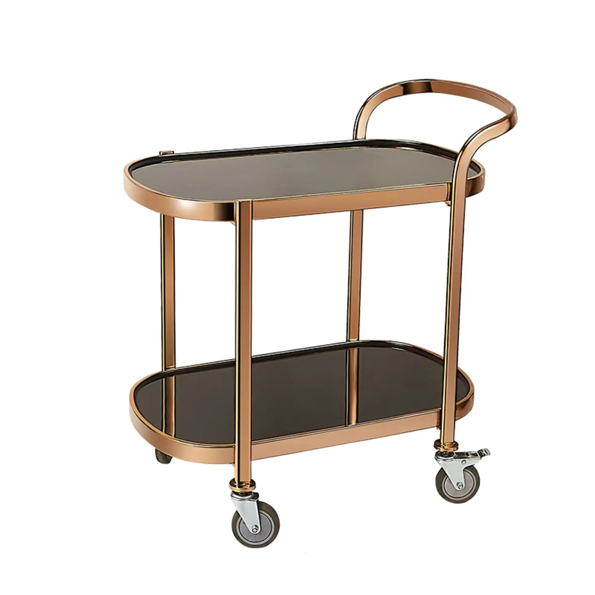 Multi-Tier Portable Metal-Wood Mobile Kitchen Cart Image - 28