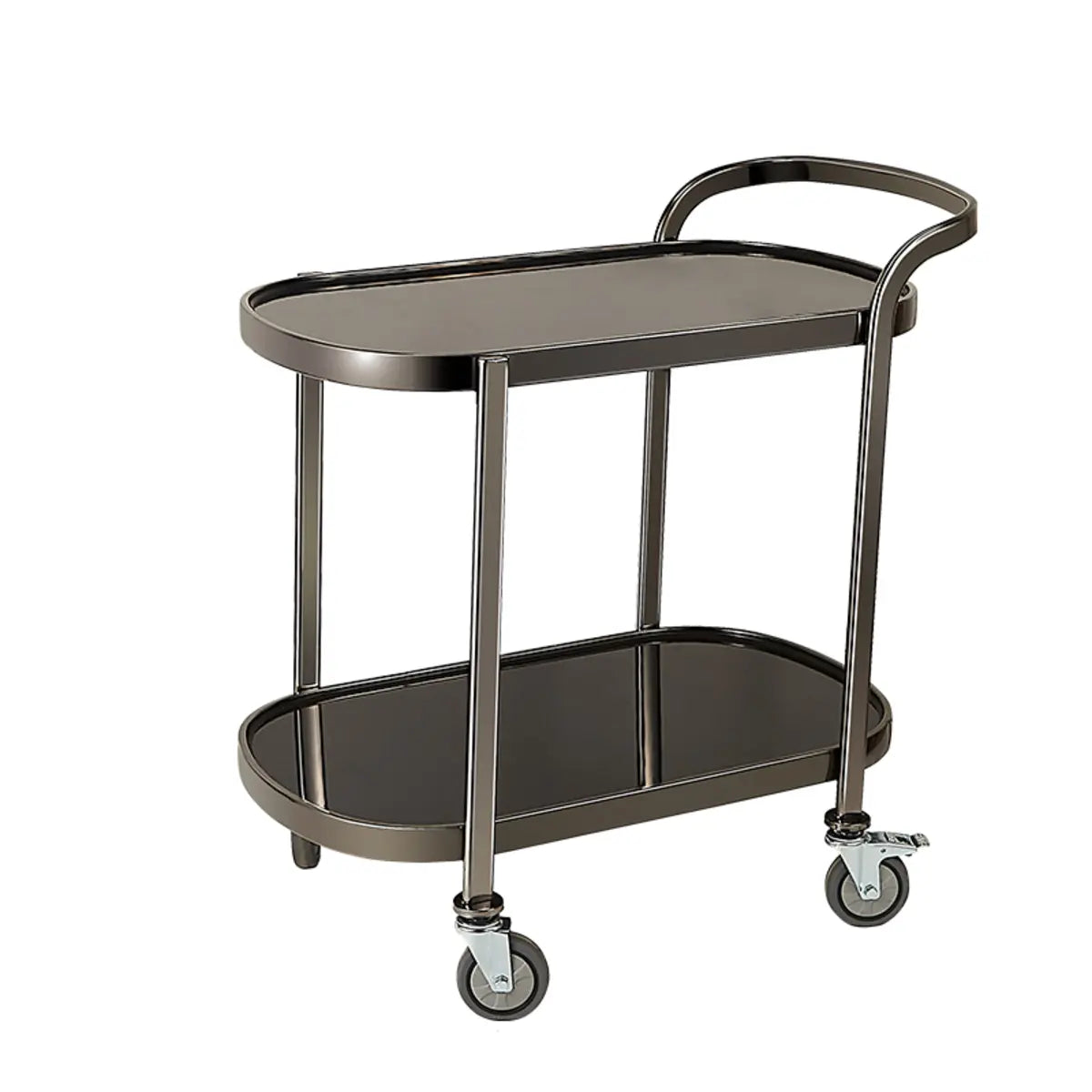 Multi-Tier Portable Metal-Wood Mobile Kitchen Cart Image - 29