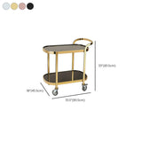 Multi-Tier Portable Metal-Wood Mobile Kitchen Cart Image - 36