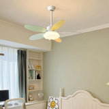 Multicolor 5 Blades Cloud Shade Ceiling Fan with Light Image - 2