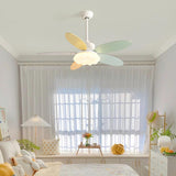 Multicolor 5 Blades Cloud Shade Ceiling Fan with Light Image - 3