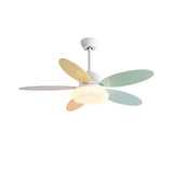 Multicolor 5 Blades Cloud Shade Ceiling Fan with Light Image - 5