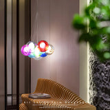 Multicolor Glass Bubble Dining Room Haning Chandelier Image - 19