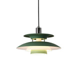 Multicolor Layered Geometric Dining Room Pendant Light Image - 11