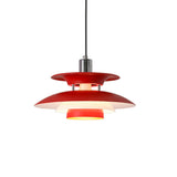 Multicolor Layered Geometric Dining Room Pendant Light Image - 12