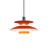 Multicolor Layered Geometric Dining Room Pendant Light Image - 8