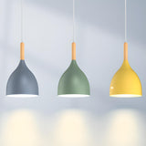 Multicolor Modern 3-Light Cone Island Pendant Light Image - 10