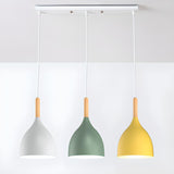 Multicolor Modern 3-Light Cone Island Pendant Light Image - 5