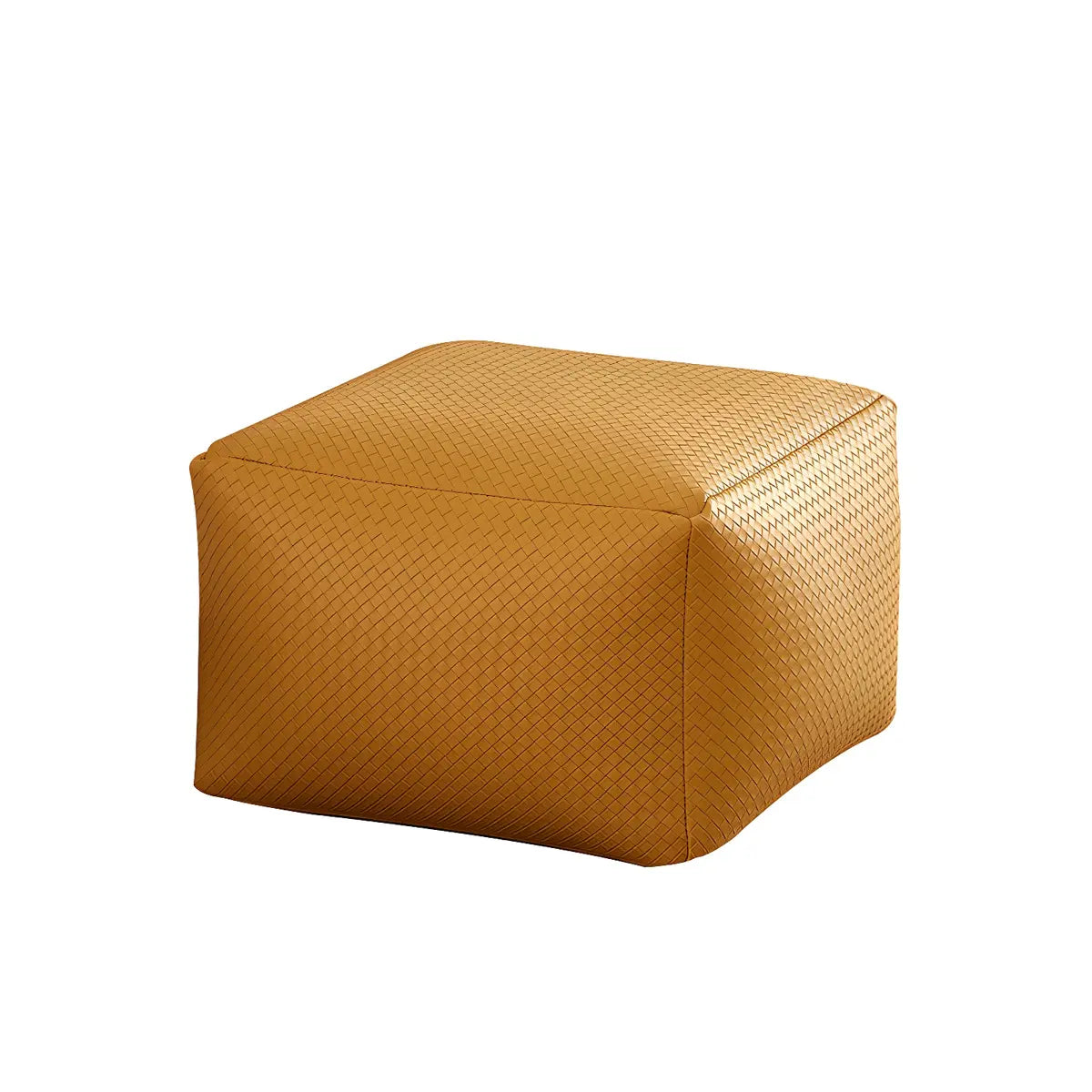 Multicolor Square Faux Leather Small Ottoman Footrest Image - 9