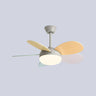 Multicolor Wooden Blades Modern LED Ceiling Fan Light Image - 6