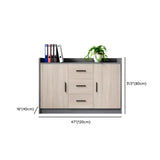 Multifunctional Wood Natural Storage Cabinet with Shelves Image - 10