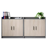 Multifunctional Wood Natural Storage Cabinet with Shelves Image - 4