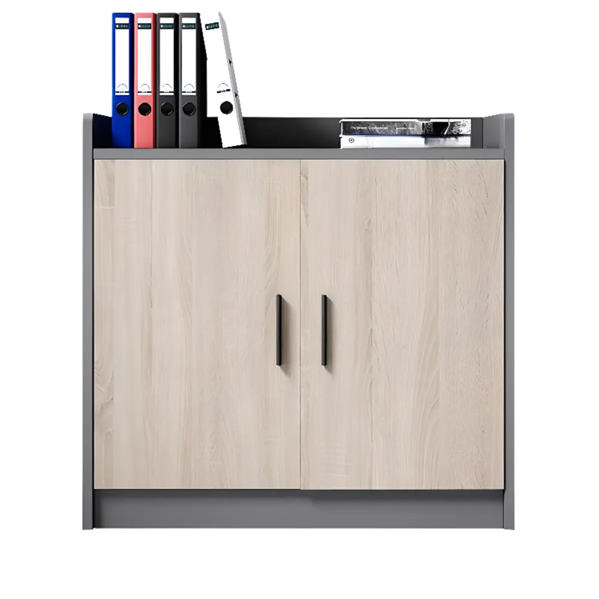 Multifunctional Wood Natural Storage Cabinet with Shelves Image - 6