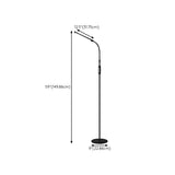 Music and Reading Adjustable Rectangle LED Floor Lamp Image - 17