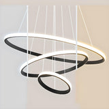 Mutiple Ring Lights Modern Spiral LED Chandelier Image - 11