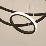 Mutiple Ring Lights Modern Spiral LED Chandelier Image - 14