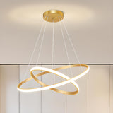 Mutiple Ring Lights Modern Spiral LED Chandelier Image - 2