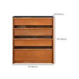 Narrow Oak Natural Medium Storage Buffet with Drawers Image - 14