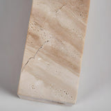 Natural Beige Rectangular Stone Bedside Wall Sconce Image - 15