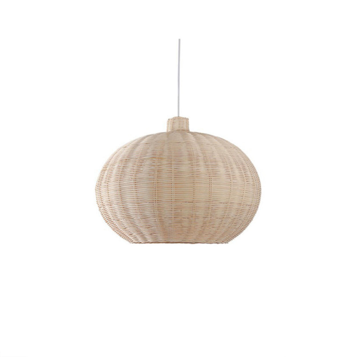 Natural Cane Woven Rattan Bottle Pendant Light Set Image - 11