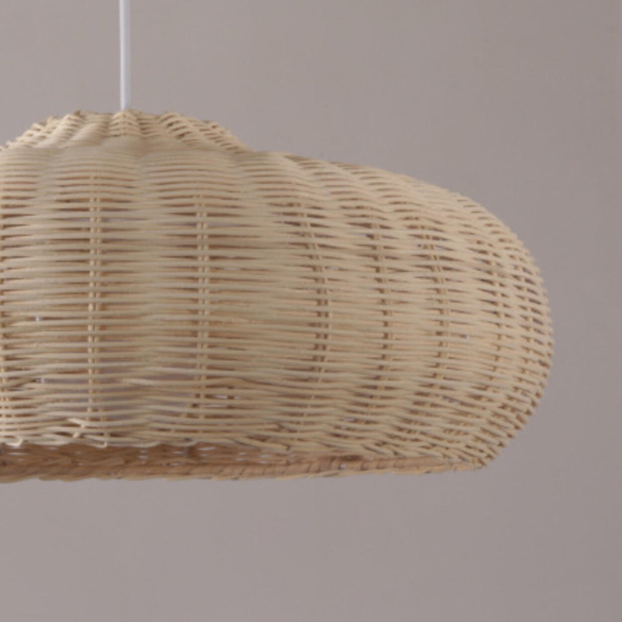 Natural Cane Woven Rattan Bottle Pendant Light Set Image - 13