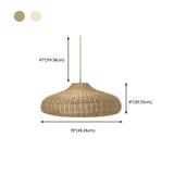 Natural Cane Woven Rattan Bottle Pendant Light Set Image - 17