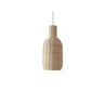 Natural Cane Woven Rattan Bottle Pendant Light Set Image - 3