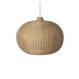 Natural Cane Woven Rattan Bottle Pendant Light Set Image - 9