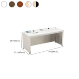 Natural Finish Wood Drawers H-Shape Computer Desk #size