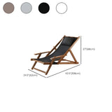 Natural Finish Wood Foldable Lounge Recliners White Image - 18