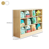 Natural Finish Wood Storage Cubitac Display Cabinets #size