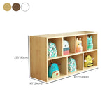 Natural Finish Wood Storage Cubitac Display Cabinets Image - 39