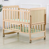 Natural Finish Wood Tall Clearance Guardrail Crib Image - 2