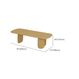 Natural Finish Wooden Rectangle 6-Person Conference Desk Image - 12