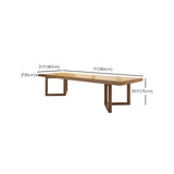 Natural Light Wood Rectangle Sled Conference Desk for 8 Image - 13