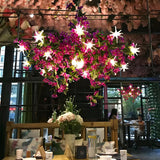 Natural Pink Blossom Floral Chandelier Image - 6