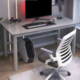 Natural Stone Rectangle Rubberwood Standard Gaming Desk Image - 6