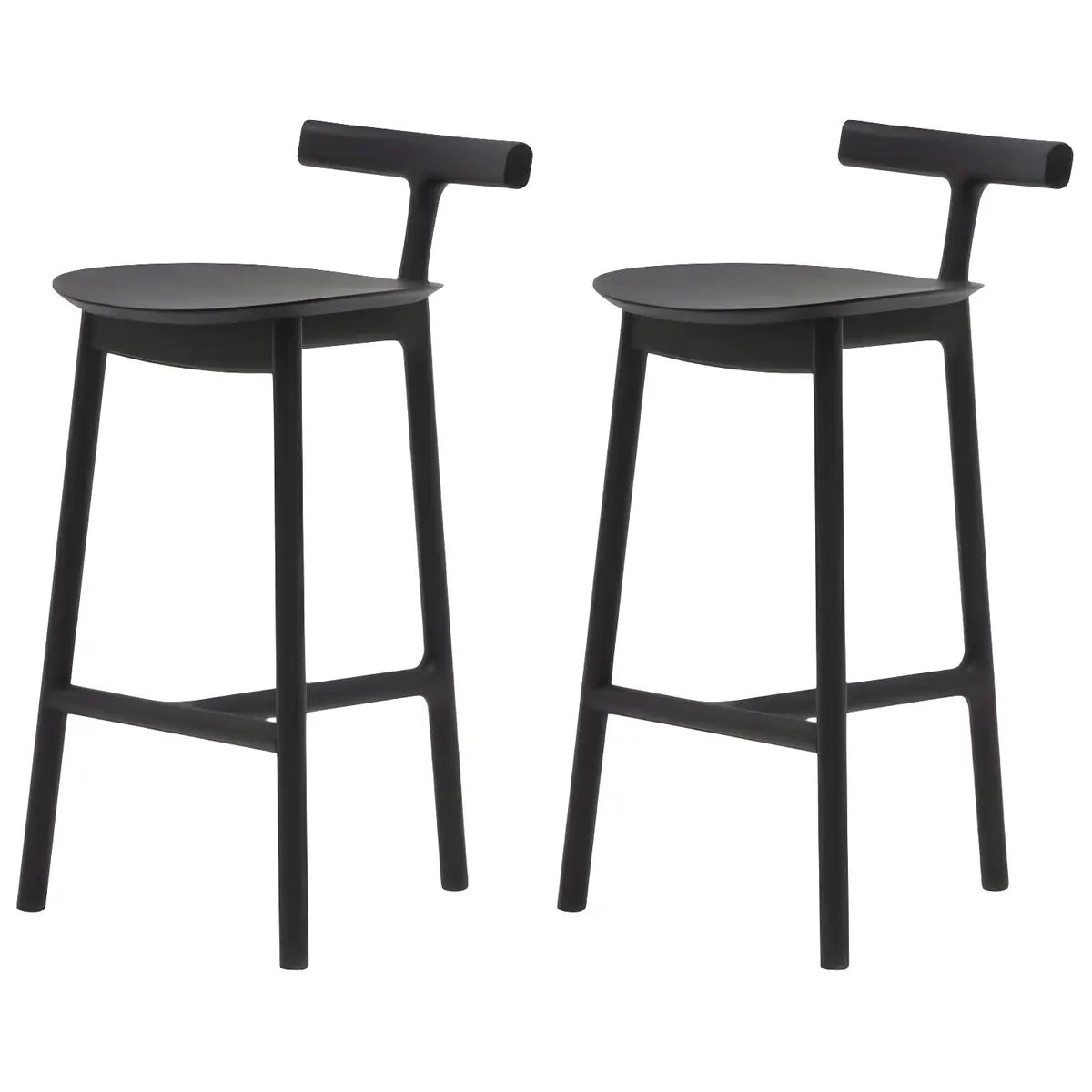 Natural Tripod Ash Wood Fabric Seating Armless Bar Stool Image - 12