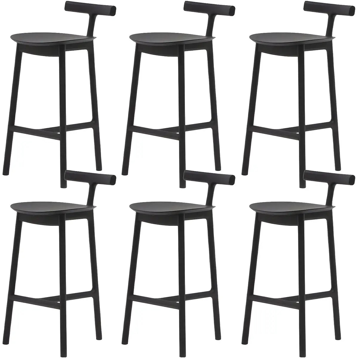 Natural Tripod Ash Wood Fabric Seating Armless Bar Stool Image - 14