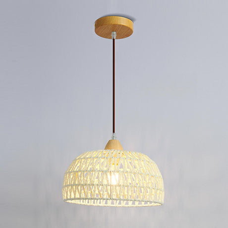 Natural Versatile Rope Lampshade Pendant Light Image - 2