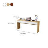 Natural Wood Drawers Medium Narrow Sled Writing Desk #size