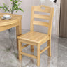 Natural Wood Ladder Back Armless Standard Dining Chair Image - 10