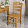 Natural Wood Ladder Back Armless Standard Dining Chair Image - 11