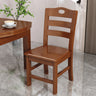 Natural Wood Ladder Back Armless Standard Dining Chair Image - 4