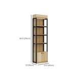 Natural Wood Open Multi-Function Large Display Cabinet Image - 27