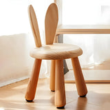 Natural Wood Round Toddler Painting Table Chair Set Image - 4