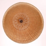 Natural Woven Rattan Bell Cone Pendant Light Image - 9