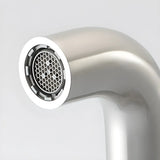 Nickel Finish Low Arc Wall Mounted Faucets with Aerator Image - 1